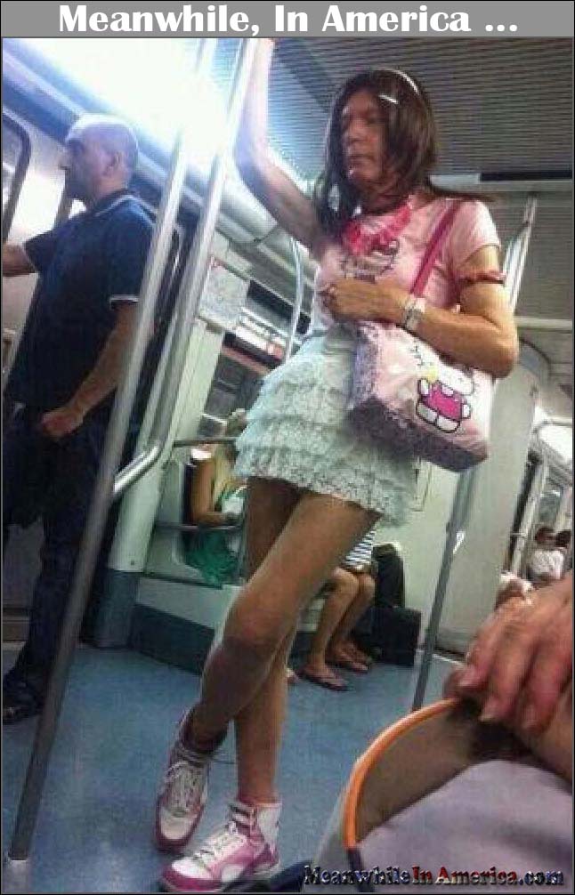 tranny-hello-kitty-subway-Meanwhile-In-America